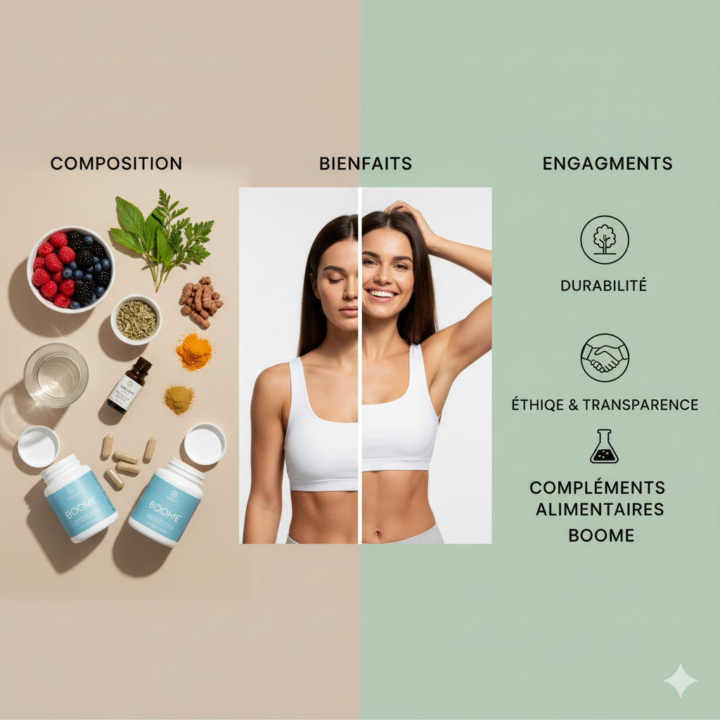 Compléments alimentaires Boome : composition, bienfaits et engagements